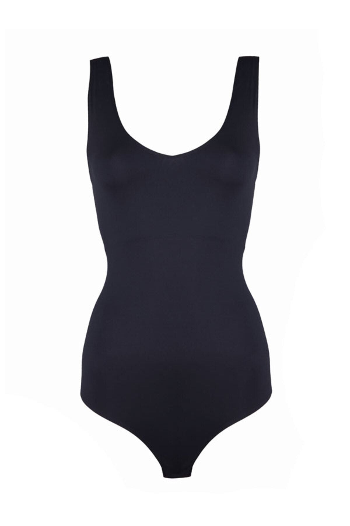 Casey Serisi Konfor Modeli Bodysuit Alttan Çıtçıtlı Babydoll Çıt Çıtlı Body Siyah